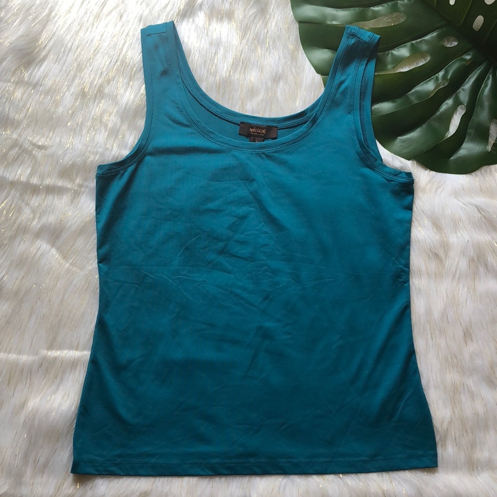 Victor Alfaro Teal Tank Top